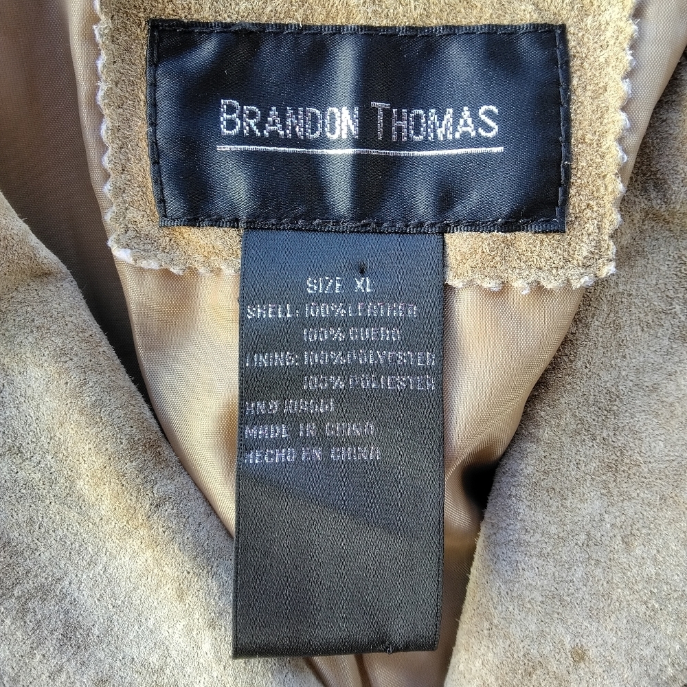 Brandon Thomas Leather Button Front Shacket Pocke… - image 7
